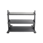 TKO Strength & Performance - TKO 6235 3 - Tier Shelf Dumbbell Rack With 5–50 lb Dumbbell Set - Dumbbell Set - Revive and Lift