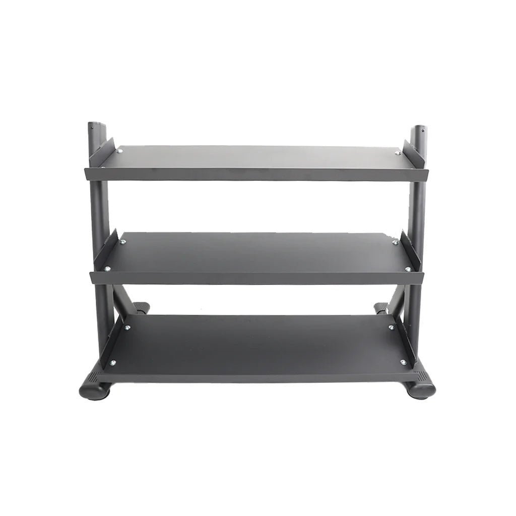 TKO Strength & Performance - TKO 6235 3 - Tier Shelf Dumbbell Rack With 5–50 lb Dumbbell Set - Dumbbell Set - Revive and Lift