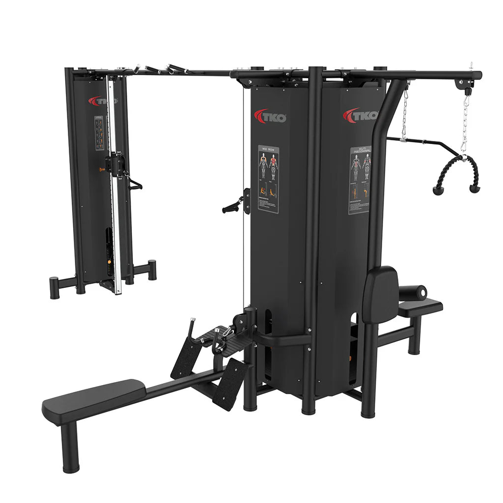 TKO Strength & Performance - TKO 7032B 5 - Stack Jungle Gym Cable Machine - Multi - Gym