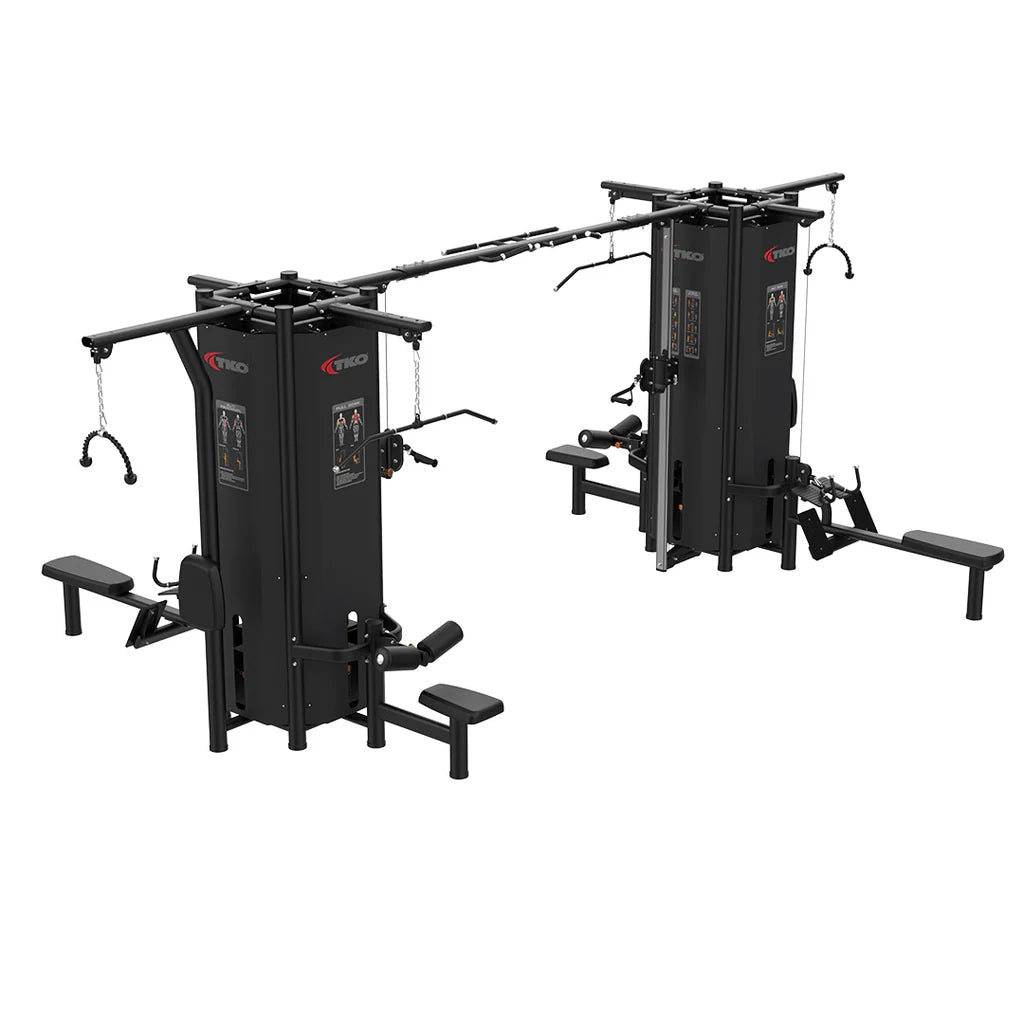 TKO Strength & Performance - TKO 7033B 8 - Stack Jungle Gym Cable Machine - Multi - Gym