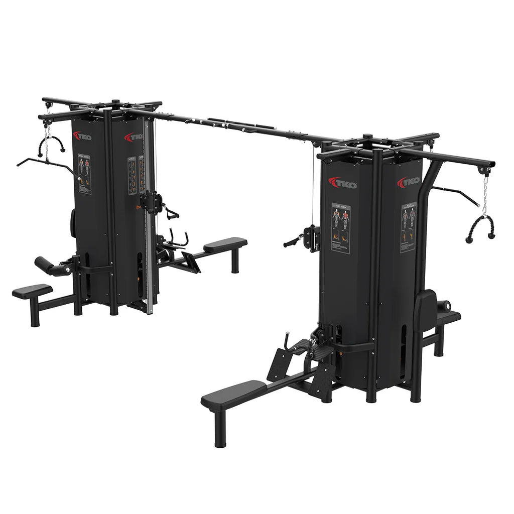TKO Strength & Performance - TKO 7033B 8-Stack Jungle Gym Cable Machine - Multi - Gym