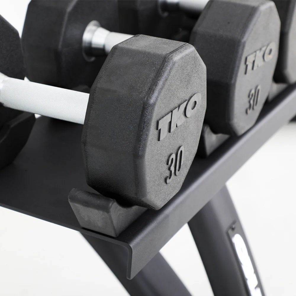 10 Pair Dumbbell Rack Saddle | TKO - Dumbbell Storage - TKO Strength & Performance