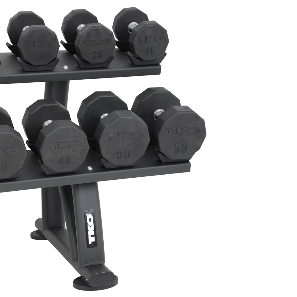 10 Pair Dumbbell Rack Saddle | TKO - Dumbbell Storage - TKO Strength & Performance