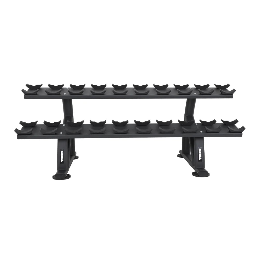 10 Pair Dumbbell Rack Saddle | TKO - Dumbbell Storage - TKO Strength & Performance