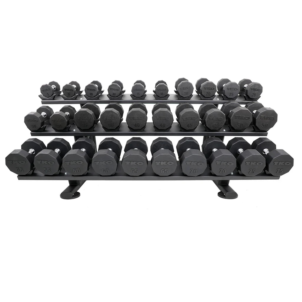 15 Pair Dumbbell Rack | TKO - Dumbbell Storage - TKO Strength & Performance
