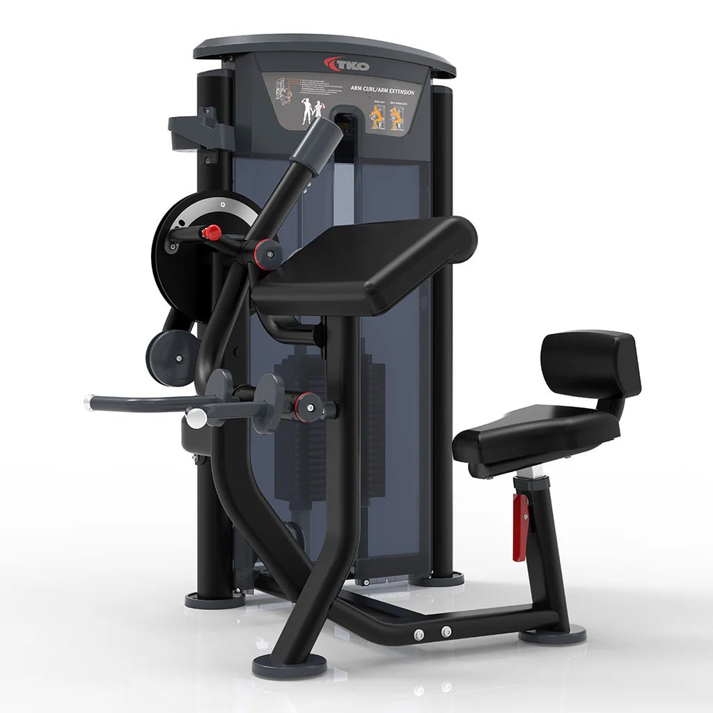 TKO Strength & Performance - TKO 7063 Selectorized Bicep Curl Tricep Extension Machine - Selectorized