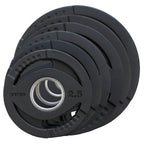 Olympic Rubber Grip Plate Set | TKO - Rubber Dual Grip Plate - TKO Strength & Performance