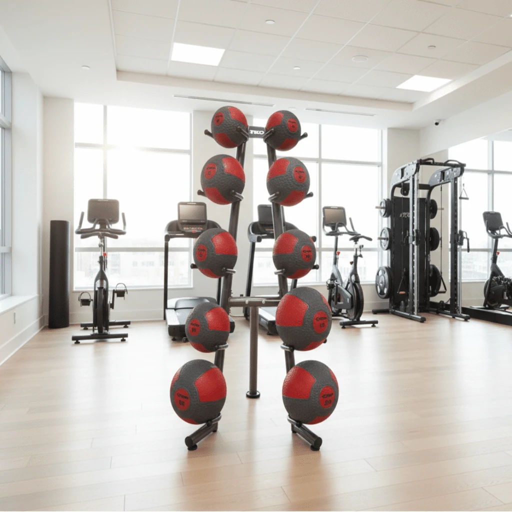 Commercial 10 Medicine Ball Rack | TKO - Med Ball Storage - TKO Strength & Performance