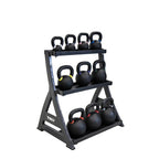 TKO Strength & Performance - TKO 856KR 3 - Tier Kettlebell Rack with Full Kettlebell Set - Kettlebell Set & Rack