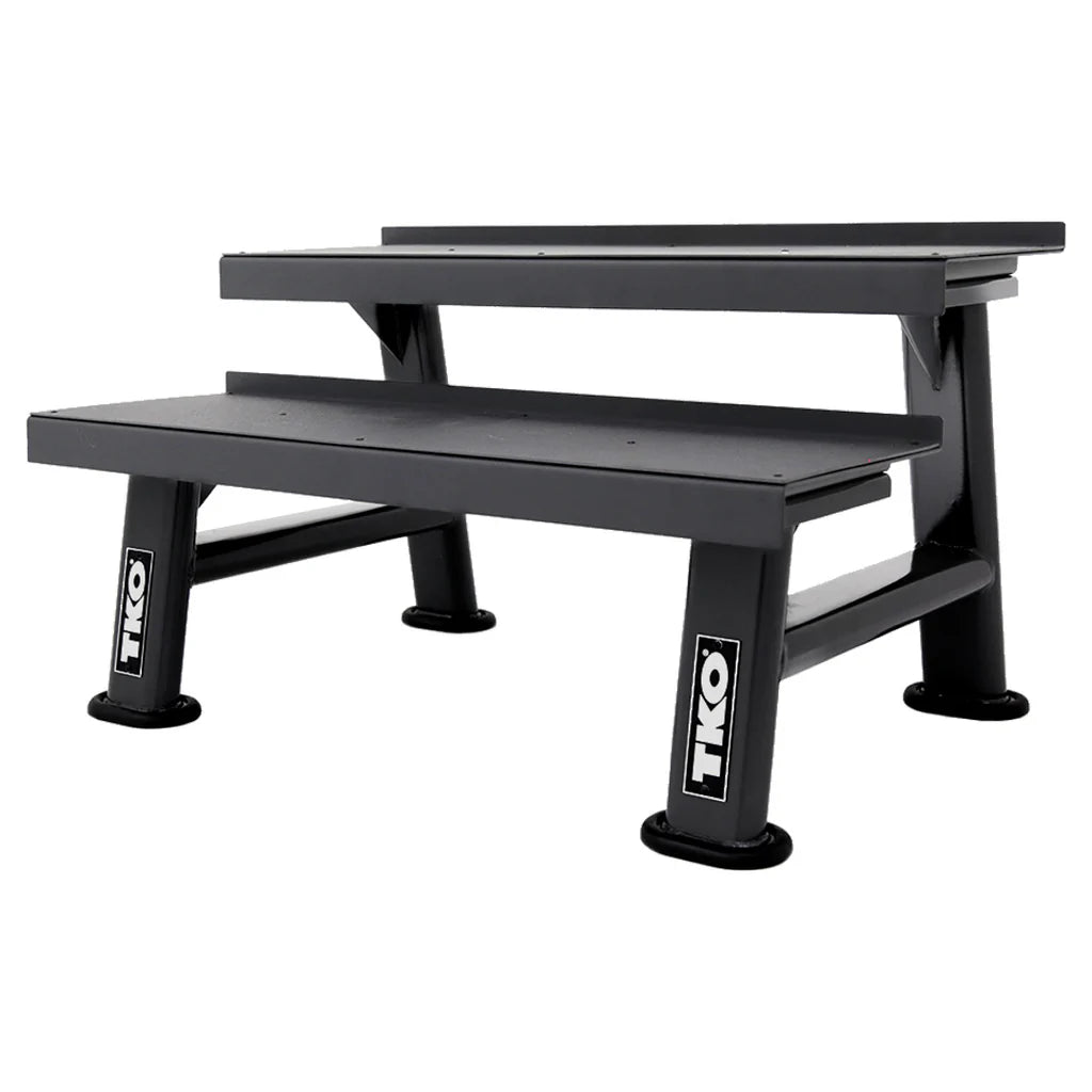 TKO Strength & Performance - TKO 859KR 2 - Tier Kettlebell Rack with Full Kettlebell Set - Kettlebell Set with Rack