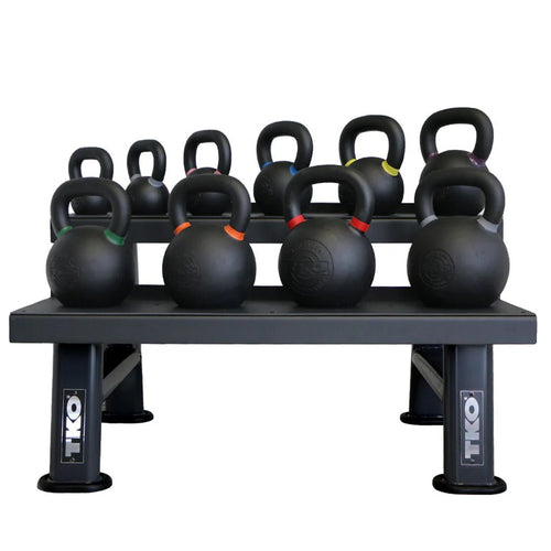 TKO Strength & Performance - TKO 859KR 2 - Tier Kettlebell Rack with Full Kettlebell Set - Kettlebell Set with Rack
