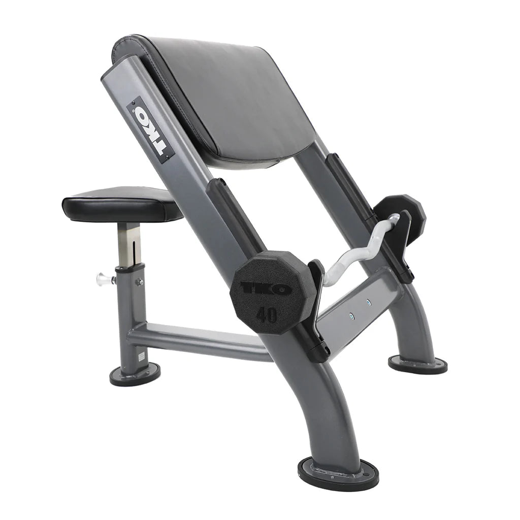 Commercial Grade Preacher Curl Bench | TKO - Bench - TKO Strength & Performance