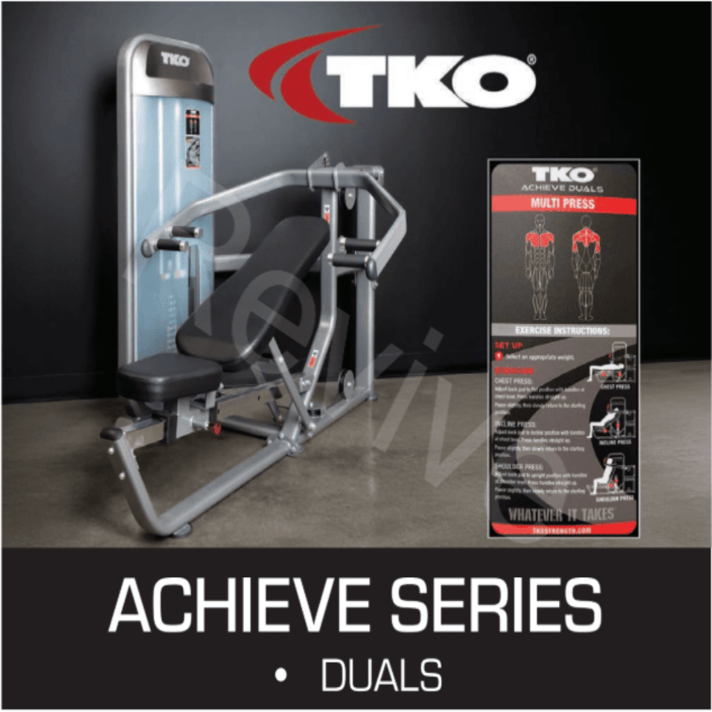 TKO Strength & Performance - TKO 8800 Achieve Duals Multi-Press Machine - Selectorized