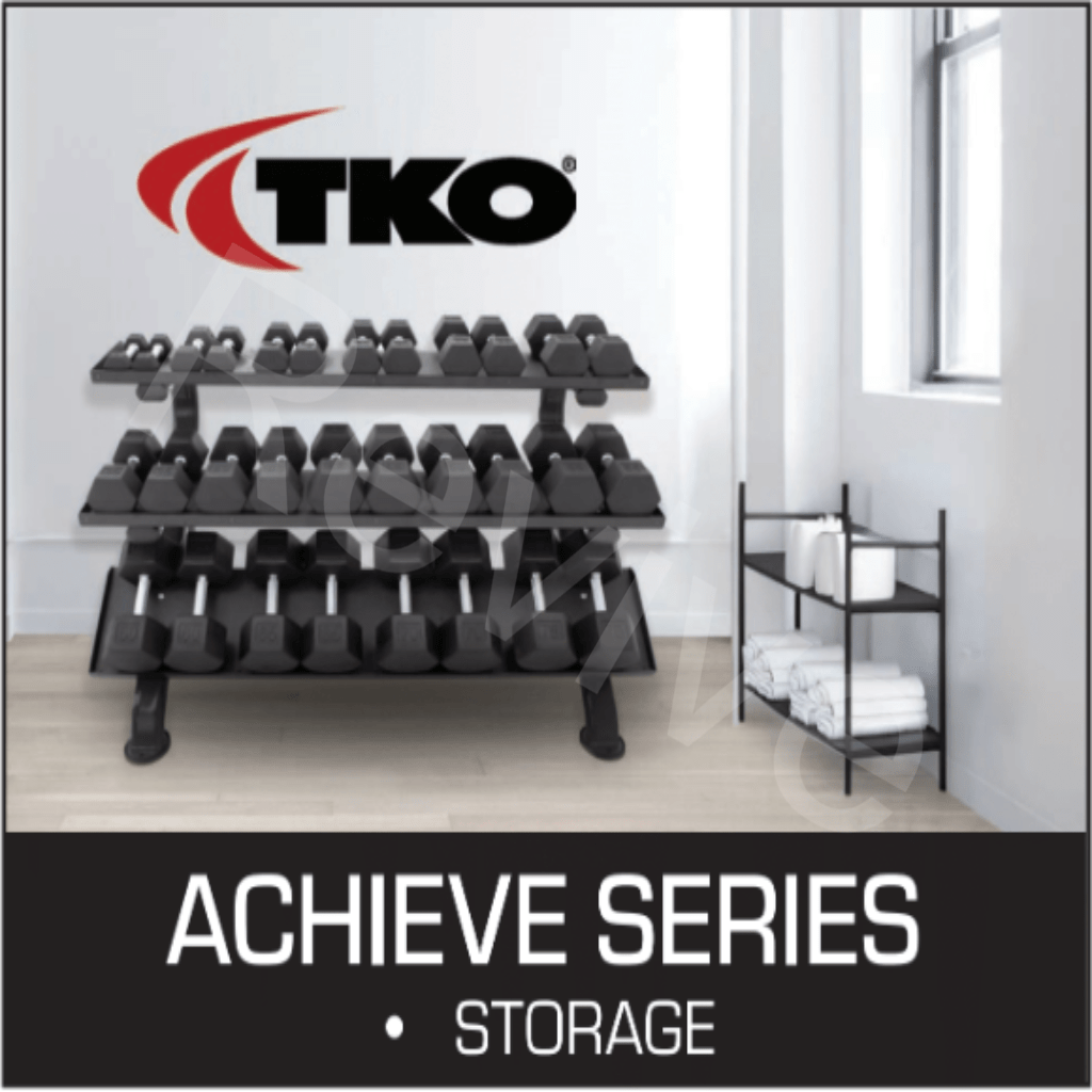 2 - Tier Horizontal Dumbbell Rack | TKO - Dumbbell Storage - TKO Strength & Performance