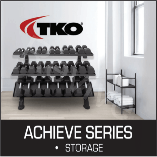 2 - Tier Horizontal Dumbbell Rack | TKO - Dumbbell Storage - TKO Strength & Performance