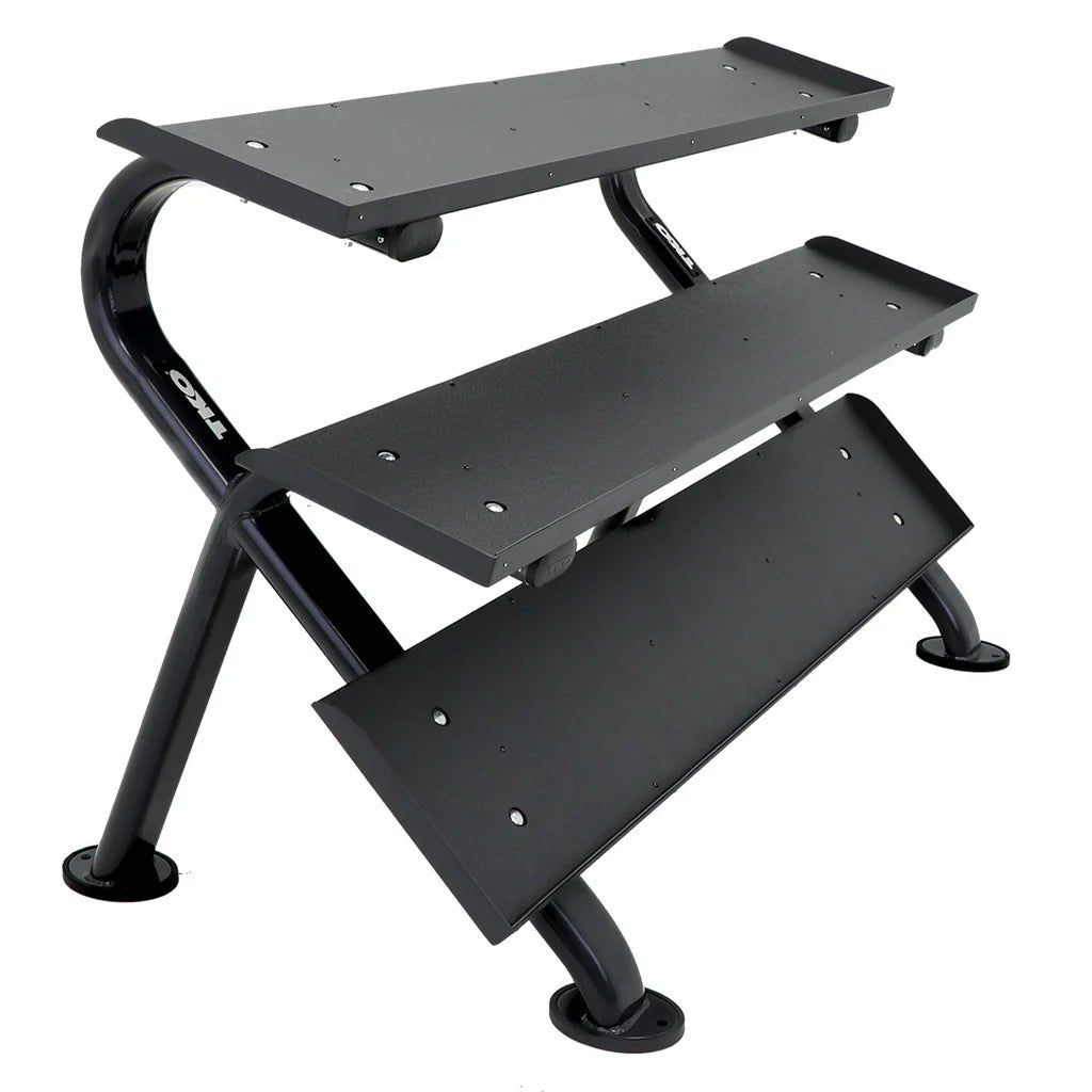 Refresh Rack TKO 3-Tier Dumbbell Rack | Commercial Horizontal Storage
