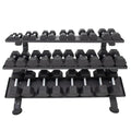 TKO Strength - TKO 890HDR 5–75 lb- Dumbbell Set with Heavy - Gauge 3 - Tier Horizontal Rack | Dumbbell Set - Revive and Lift