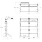 Free Standing Double Suspension Bay | TKO - Suspension Bay - TKO Strength & Performance