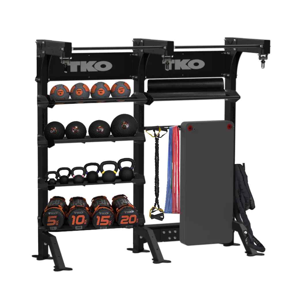 Free Standing Double Suspension Bay with Accessories | TKO - Suspension Bay - TKO Strength & Performance