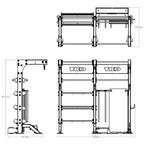 Free Standing Double Suspension Bay with Accessories | TKO - Suspension Bay - TKO Strength & Performance