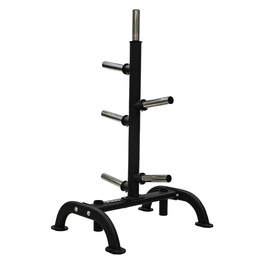 255lb Rubber Olympic Plate Set & Plate Tree | TKO - Weight Plate Storage - TKO Strength & Performance