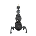 255lb Rubber Olympic Plate Set & Plate Tree | TKO - Weight Plate Storage - TKO Strength & Performance