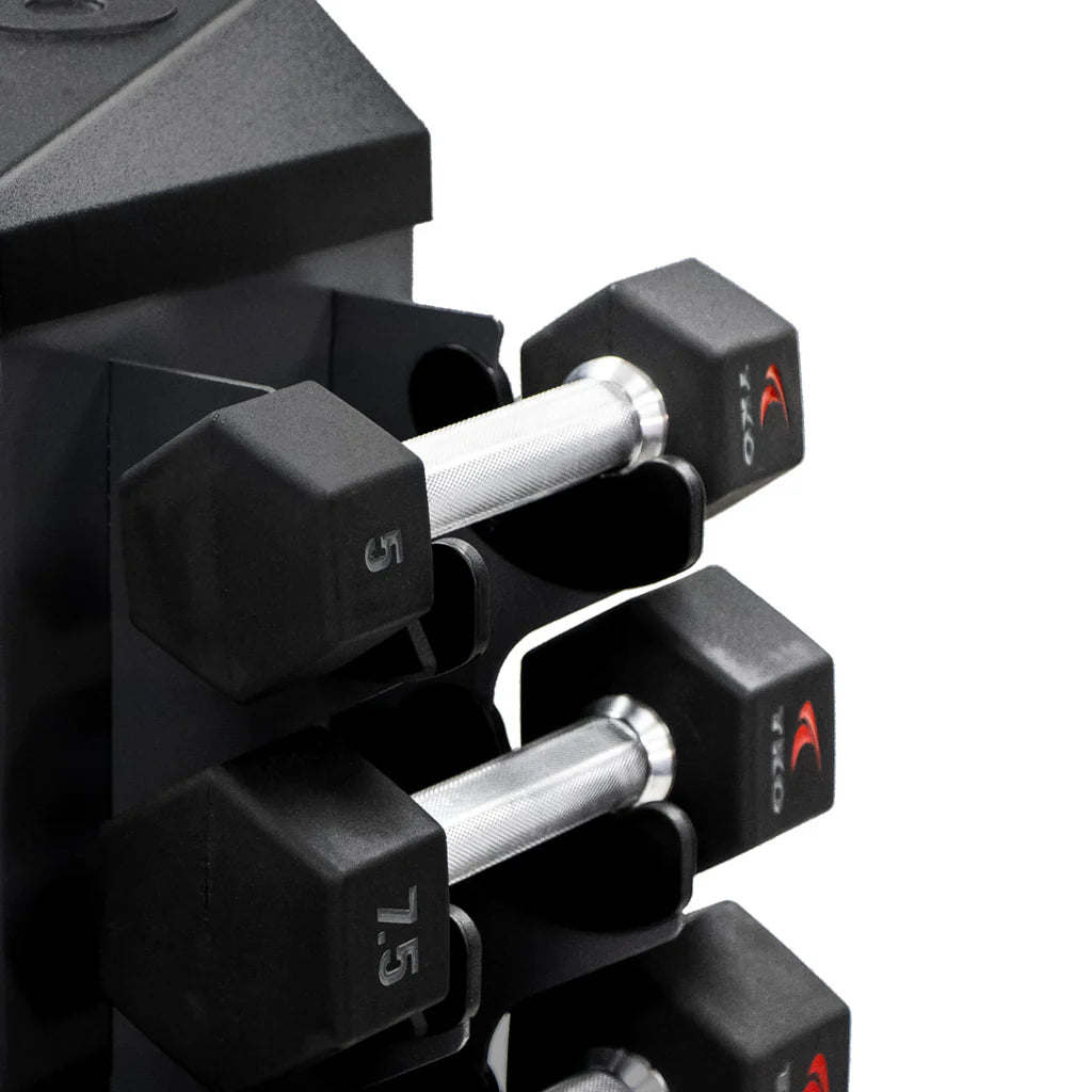Vertical Rack With 8 - Pair Dumbbell Set | TKO - Dumbbell Set - TKO Strength & Performance