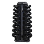 Vertical Rack With 8 - Pair Dumbbell Set | TKO - Dumbbell Set - TKO Strength & Performance