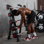 Half Barbell Rack with 20–60 lb Fixed Barbells | TKO - Fixed Barbell Set - TKO Strength & Performance