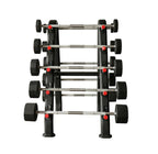 Full Barbell Rack with 20–110 lb Fixed Barbell Sets | TKO - Fixed Barbell Set - TKO Strength & Performance