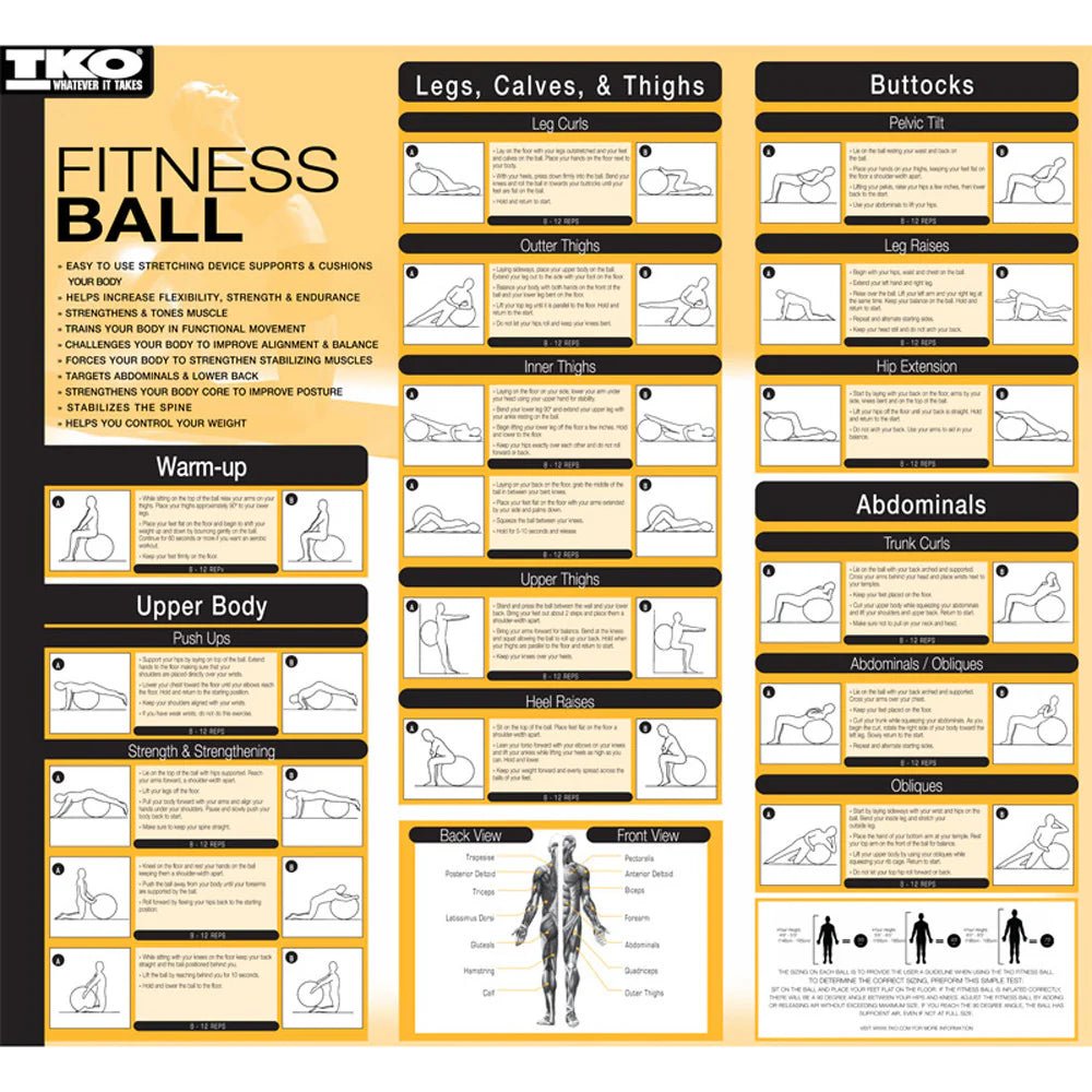 Stability Ball Set with Storage Rack | TKO - Stability Ball - TKO Strength & Performance