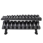 Heavy - Gauge 2 - Tier Rack with 5–50 lb Dumbbell Set | TKO - Dumbbell Set - TKO Strength & Performance