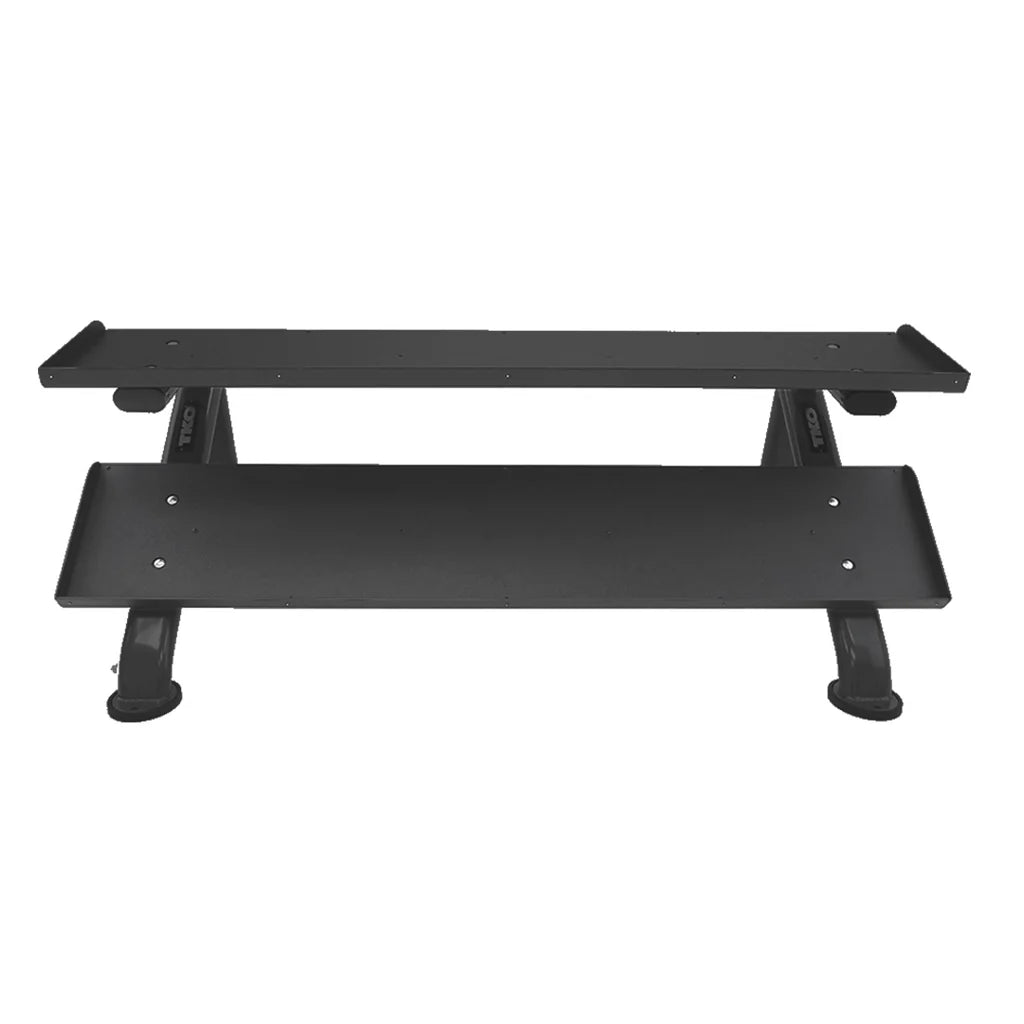 TKO Strength & Performance - TKO S889 Heavy - Gauge 2 - Tier Rack with 5–50 lb Dumbbell Set - Dumbbell Set - Revive and Lift