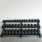 TKO Strength & Performance - TKO S891 Mega 3 - Tier Dumbbell Rack with 5–100 lb Set - Dumbbell Set