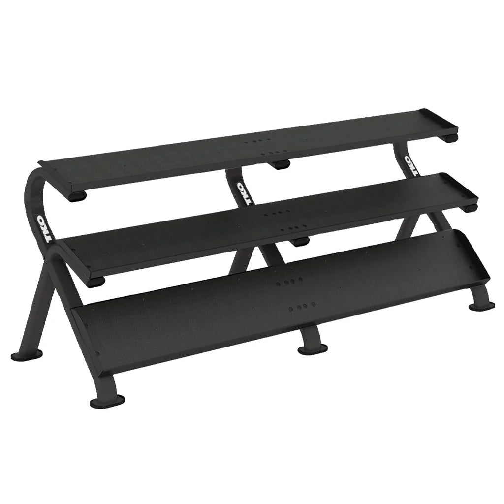 TKO Strength & Performance - TKO S891 Mega 3 - Tier Dumbbell Rack with 5–100 lb Set - Dumbbell Set