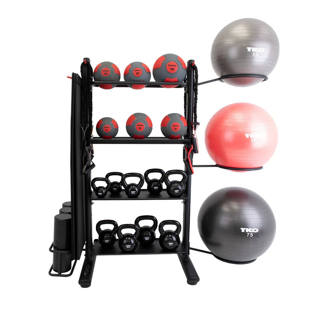 Freestanding Storage Rack with Stamina Package | TKO - Accessory Storage - TKO Strength & Performance