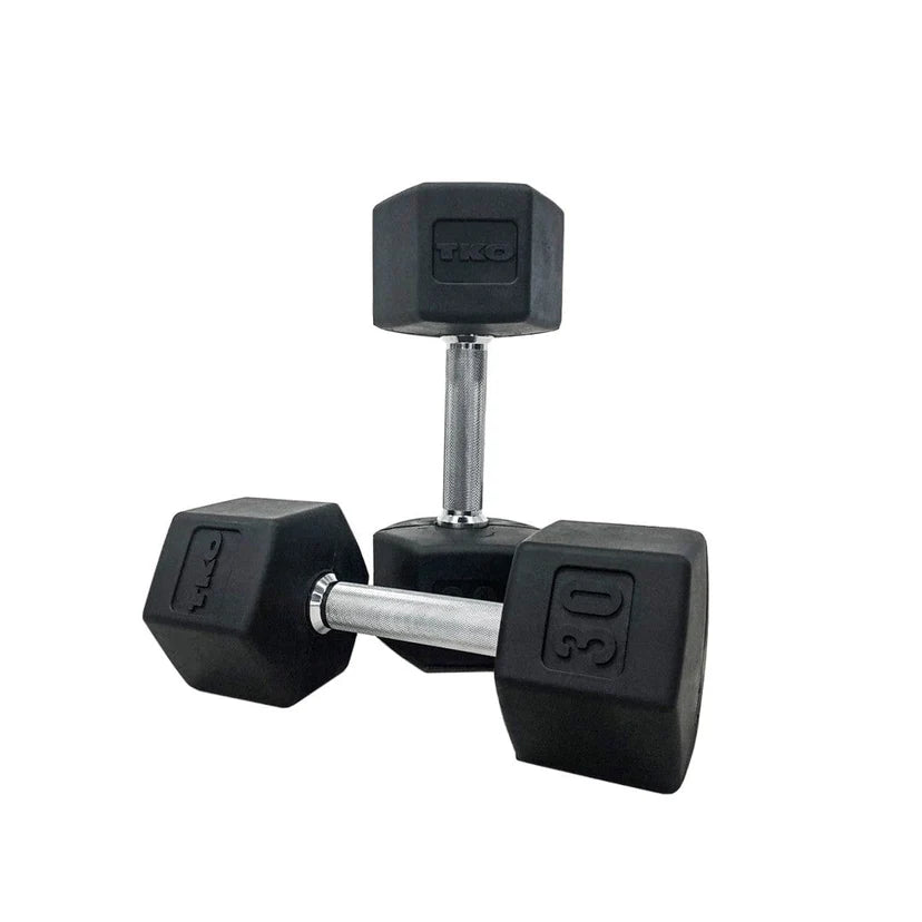 Rubber Hex Dumbbell Sets | TKO - Dumbbell Set - TKO Strength & Performance