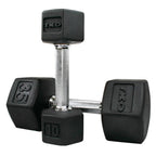Tri - Grip Rubber Hex Dumbbell Sets | TKO - Dumbbell Set - TKO Strength & Performance