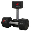 Urethane Hex Dumbbell Sets with Tri - Grip Handles | TKO - Dumbbell Set - TKO Strength & Performance