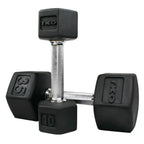 Tri-Grip Rubber Hex Dumbbell Pairs | TKO - Dumbbells - TKO Strength & Performance
