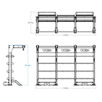 Triple Suspension Bay with Extra Storage | TKO - Suspension Bay - TKO Strength & Performance
