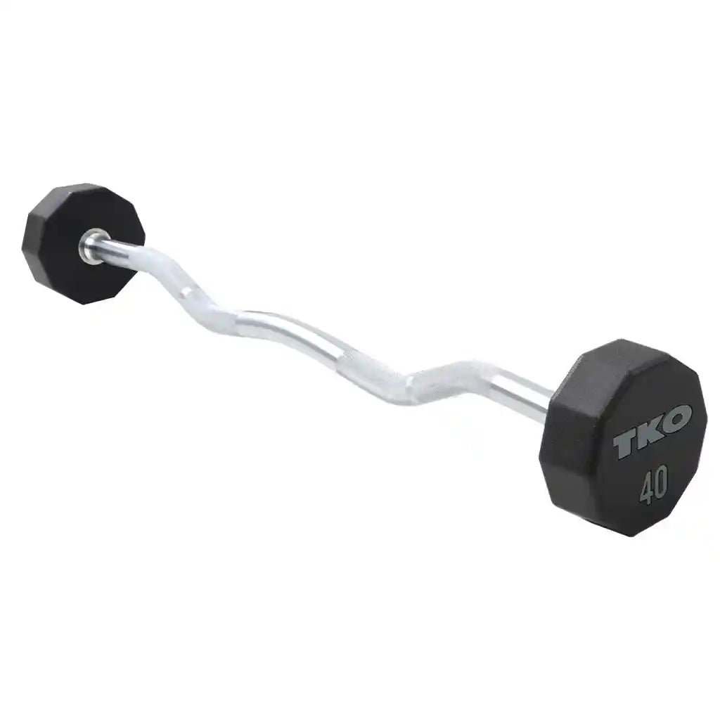 Urethane Fixed Curl Barbell Set | TKO - Fixed Barbell Set - TKO Strength & Performance