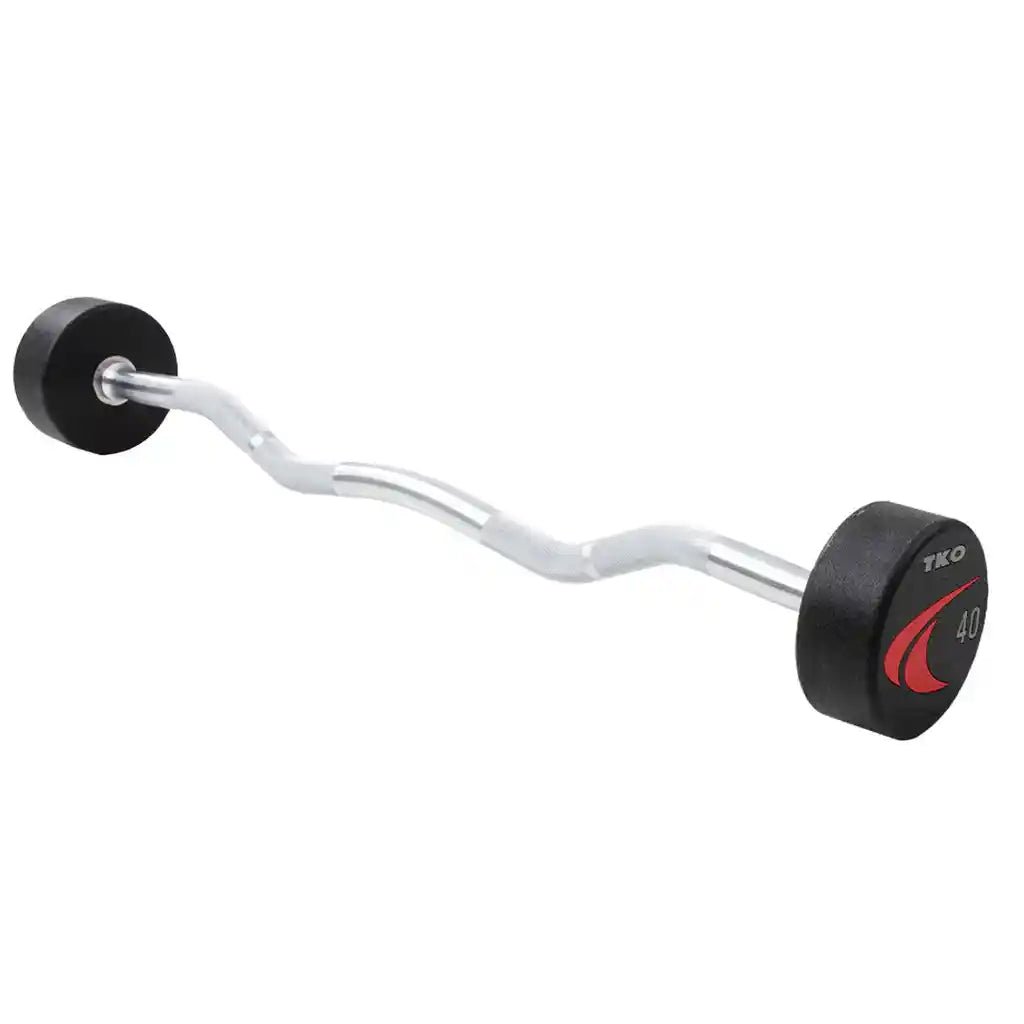 Urethane Fixed Curl Barbell Set | TKO Signature - Fixed Barbell Set - TKO Strength & Performance