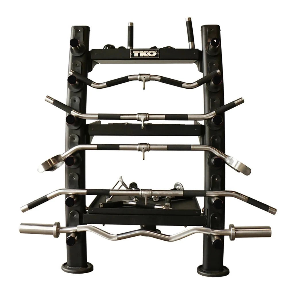 TKO Strength & Performance - TKO 848ACRS Accessory Rack with 16 Accessories - Accessory Storage