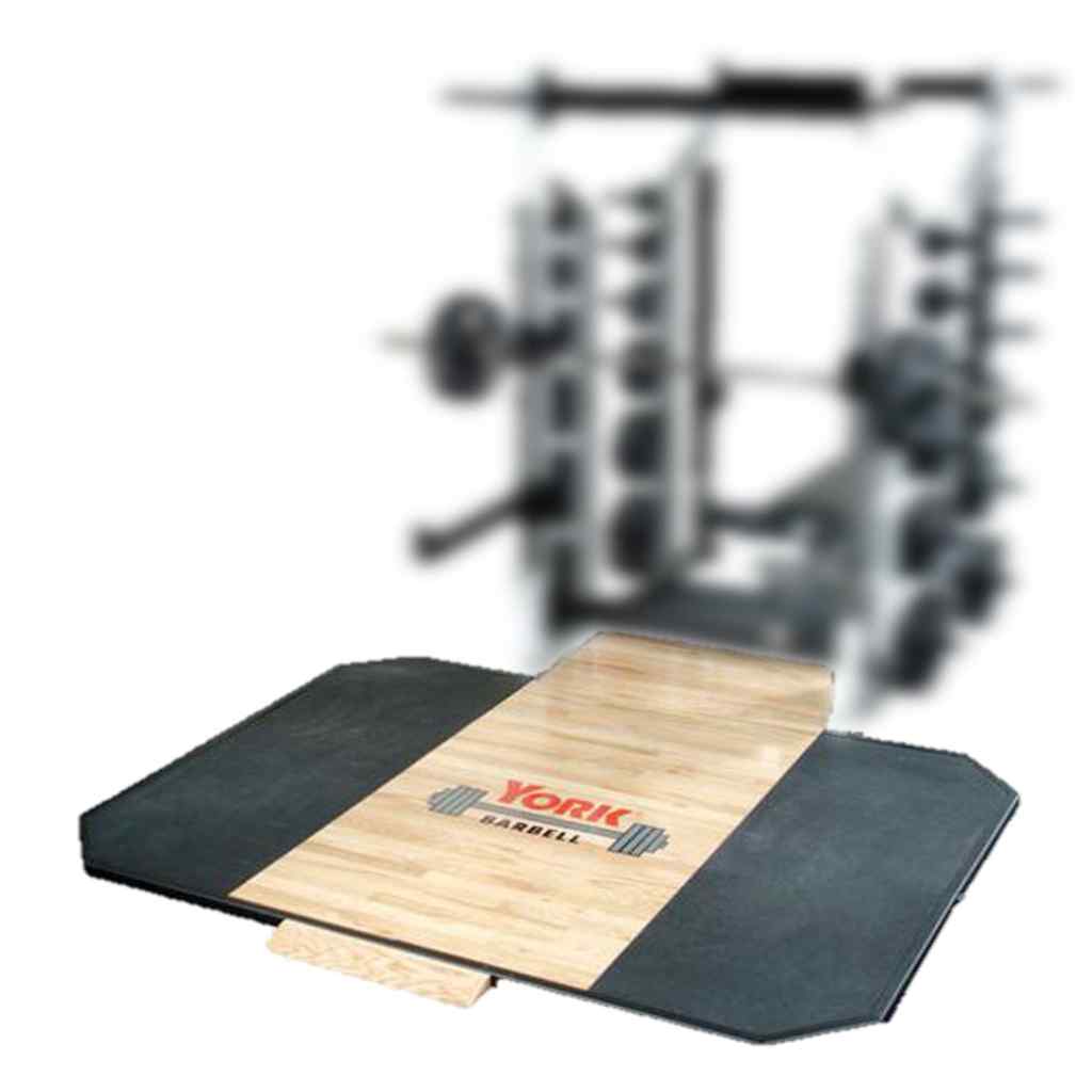York Barbell - Custom Logo Weightlifting Platform – York Barbell Oak - Weightlifting Platform