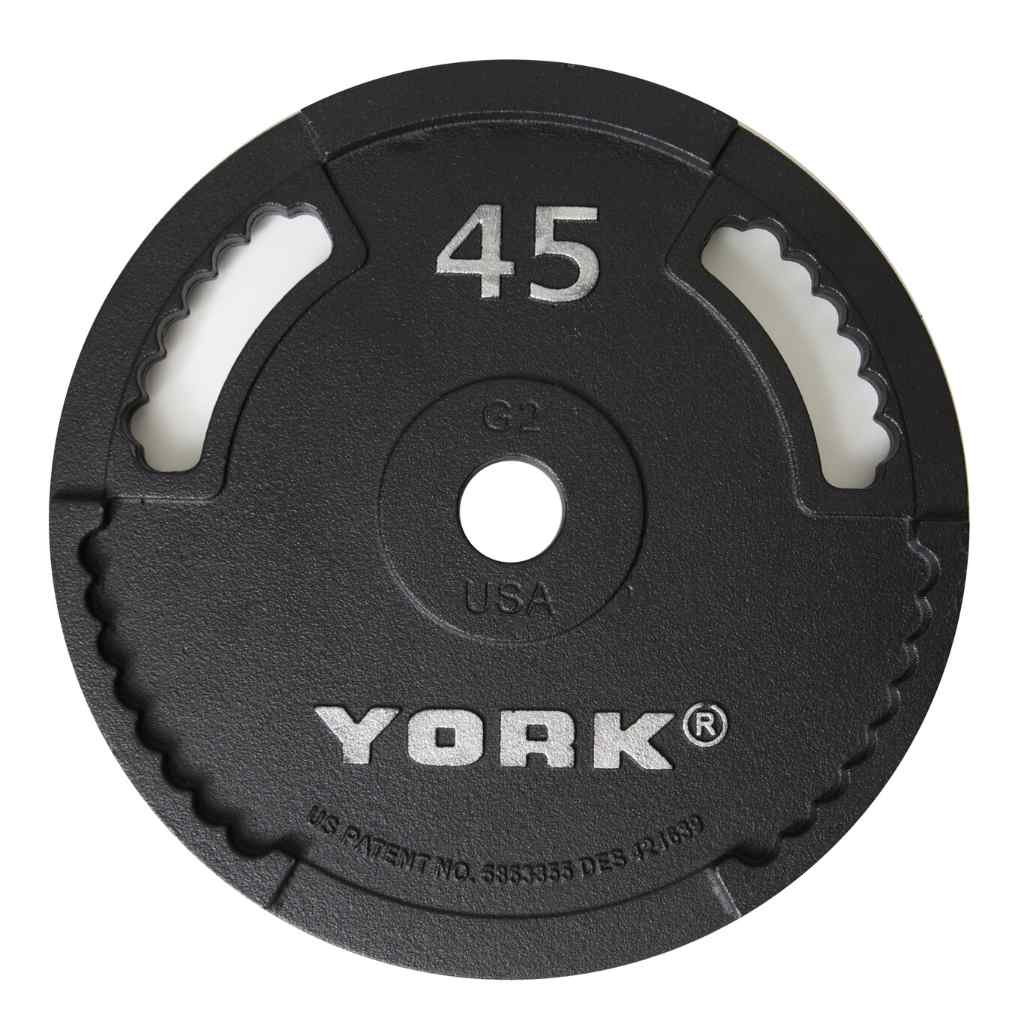 York Barbell - G-2 Cast Iron Olympic Weight Plate Sets | York Barbell - Weight Plate Set
