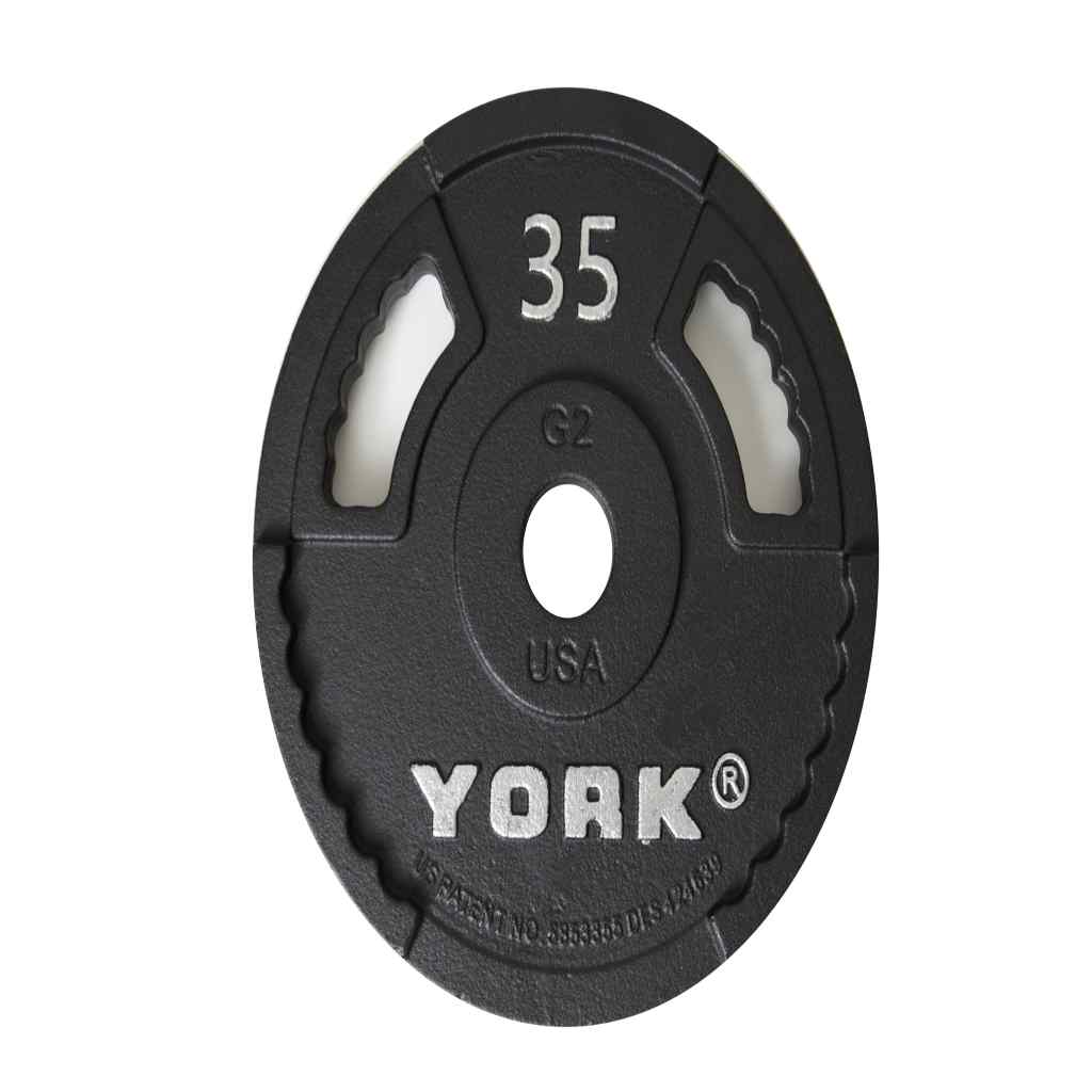York Barbell - G-2 Cast Iron Olympic Weight Plate Sets | York Barbell - Weight Plate Set