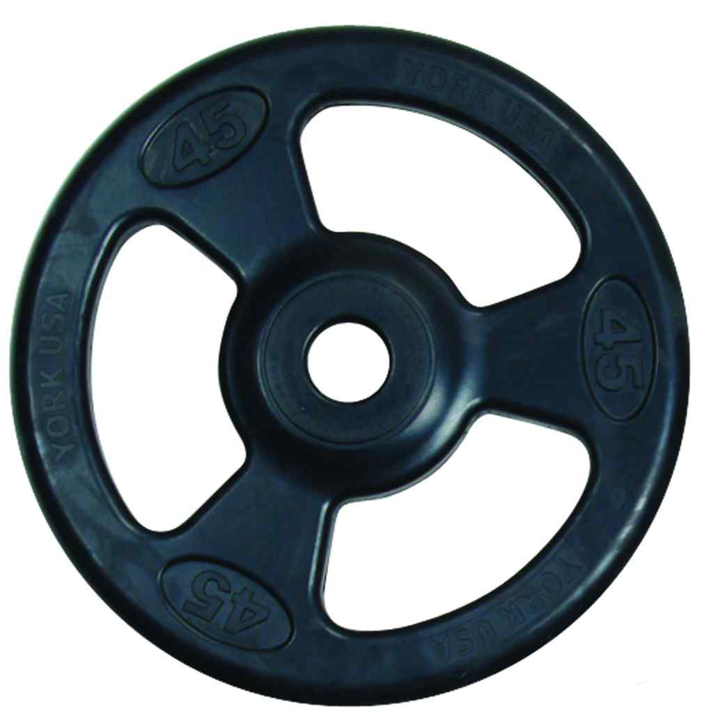 York Barbell - Iso-Grip Rubber Encased Olympic Plate Sets York - Weight Plate Set