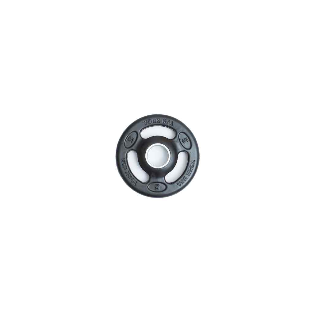 York Barbell - Iso-Grip Rubber Encased Olympic Plate Sets York - Weight Plate Set