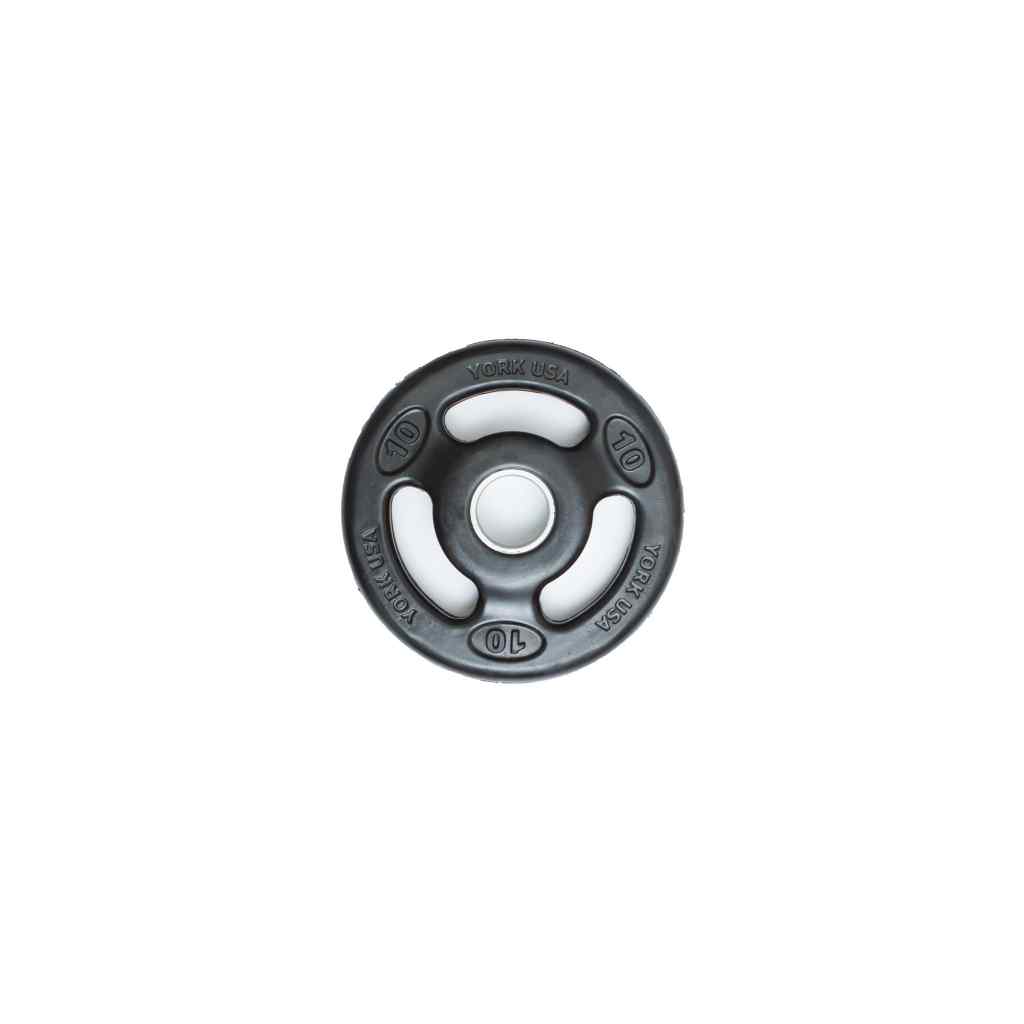 York Barbell - Iso-Grip Rubber Encased Olympic Plate Sets York - Weight Plate Set